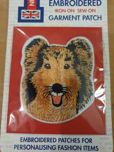 Rough collie embroidered - rough,