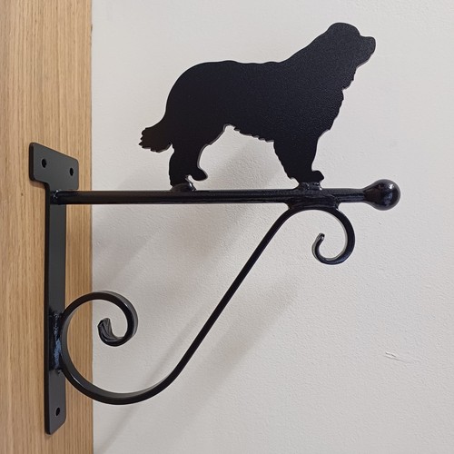 Dog hanging basket bracket - dog,